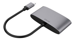 Адаптер Deltaco USBC-HDMI22 USB-C/HDMI/USB A цена и информация | Адаптеры и USB-hub | hansapost.ee