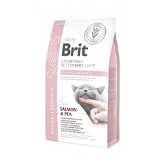 Brit GF Veterinary Diets täiskasvanud kassidele koos lõhe ja hernestega Hypoallergenic, 5 kg hind ja info | Kassi kuivtoit ja kassikrõbinad | hansapost.ee