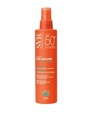 Päikesekaitsesprei näole ja kehale SVR Sun Secure Spray SPF50, 200 ml price and information | Päikesekaitse ja päevitusjärgsed kreemid | hansapost.ee