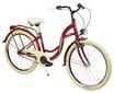 Jalgratas Azimut Vintage 26" 2023, punane hind ja info | Jalgrattad | hansapost.ee
