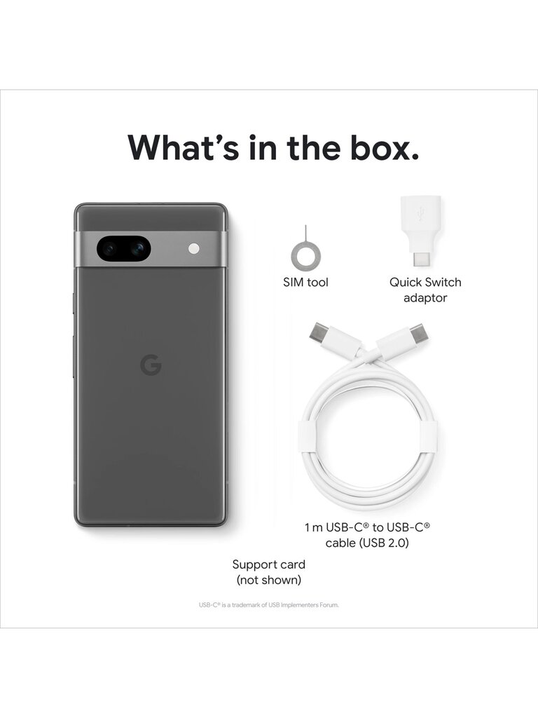 Google Pixel 7a 5G Dual SIM 8/128GB Charcoal (GA03694-GB) hind ja info | Telefonid | hansapost.ee