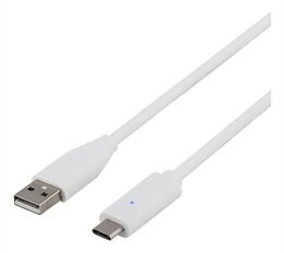 Deltaco, USB 2.0, 2m цена и информация | Mobiiltelefonide kaablid | hansapost.ee