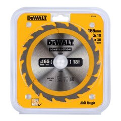 Режущий диск Dewalt dt1936-qz 165 x 30 mm цена и информация | Пилы, циркулярные станки | hansapost.ee