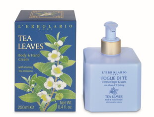 Niisutav kehakreem L`Erbolario Tea Leaves Body And Hand Cream, 250 ml hind ja info | Kehakreemid, kehaõlid ja losjoonid | hansapost.ee