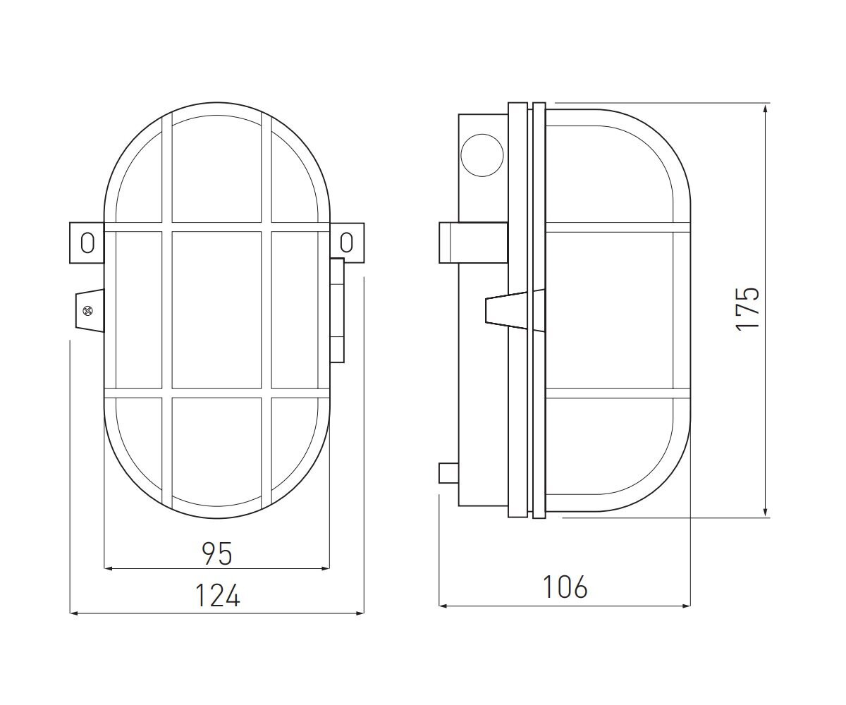 GTV lamp SANGUESA, 40W, E27, IP54, must raam, ABS/klaas OS-KAM060-10 hind ja info | Seinavalgustid | hansapost.ee