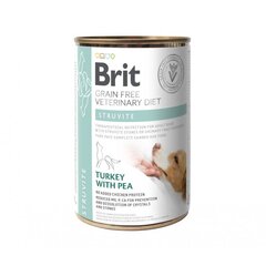 Brit GF Veterinary Diets для взрослых собак индейка с горошком Struvite, 0,4 кг цена и информация | Консервы для собак | hansapost.ee