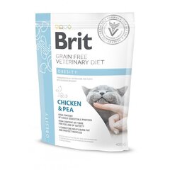 Brit GF Veterinary Diets для взрослых кошек с курицей и горохом Obesity, 0.4 кг цена и информация | Сухой корм для кошек | hansapost.ee
