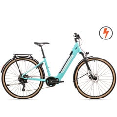 Электрический велосипед Rock Machine 29 Crossride INT e425 Lady бирюзовый (M) цена и информация | Электровелосипеды | hansapost.ee