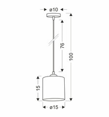 Подвесной светильник Candellux Legno цена и информация | Потолочный светильник, 38 x 38 x 24 см | hansapost.ee