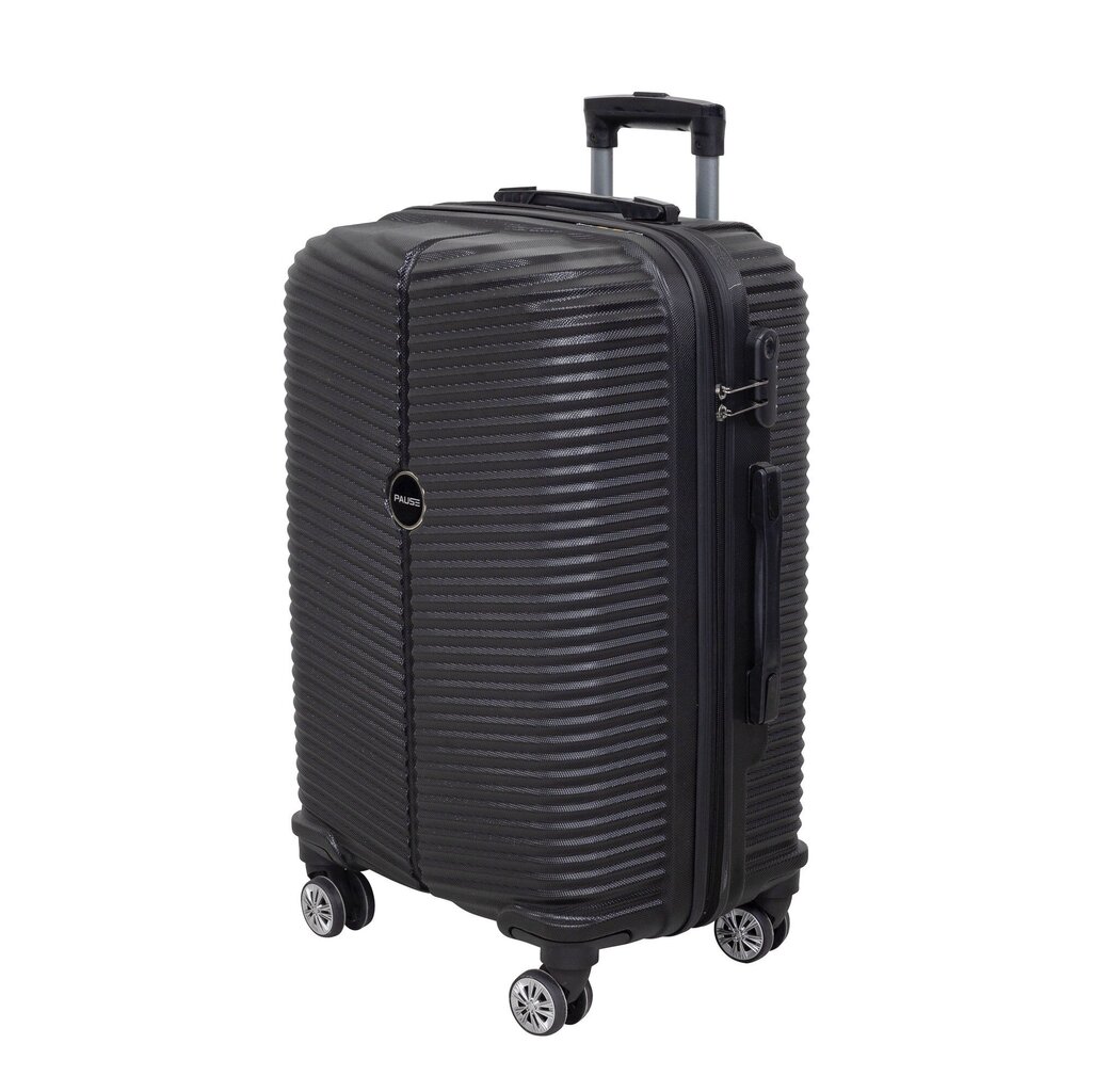 Keskmise suurusega kohver Polina PS 02, M, must цена и информация | Kohvrid, reisikotid | hansapost.ee