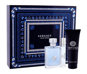 Komplekt Versace Pour Homme: EDT meestele 100 ml + EDT meestele 10 ml + dušigeel 150 ml hind ja info | Parfüümid meestele | hansapost.ee