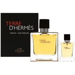 Подарочный набор для мужчин: Hermes Men's Terre D'Hermes EDP: 75 мл + 12,5 мл цена и информация | Мужские духи | hansapost.ee