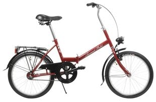 Складной велосипед Azimut Fold 20" 2023, красный цвет цена и информация | Велосипеды | hansapost.ee