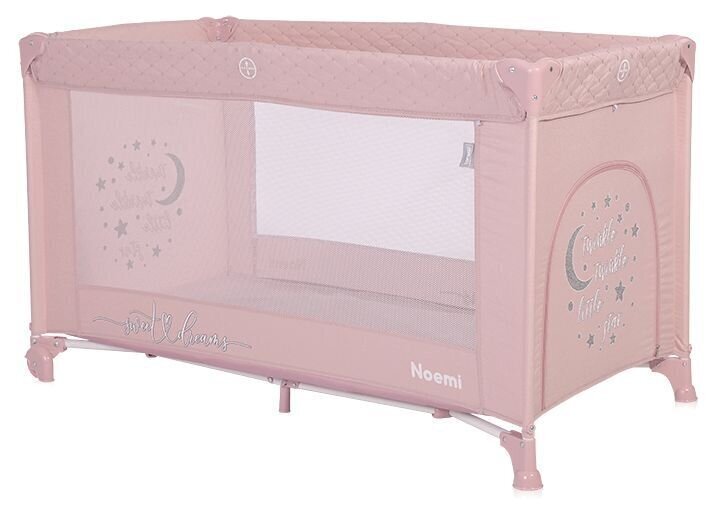 Reisivoodi-mänguaedik Lorelli Noemi 1 Layer, Mellow Rose Star hind ja info | Reisivoodid | hansapost.ee