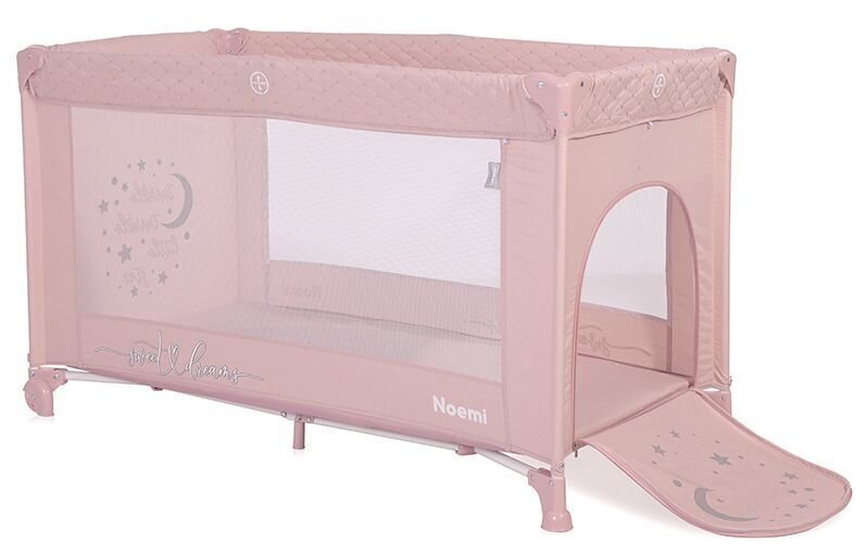 Reisivoodi-mänguaedik Lorelli Noemi 1 Layer, Mellow Rose Star цена и информация | Reisivoodid | hansapost.ee