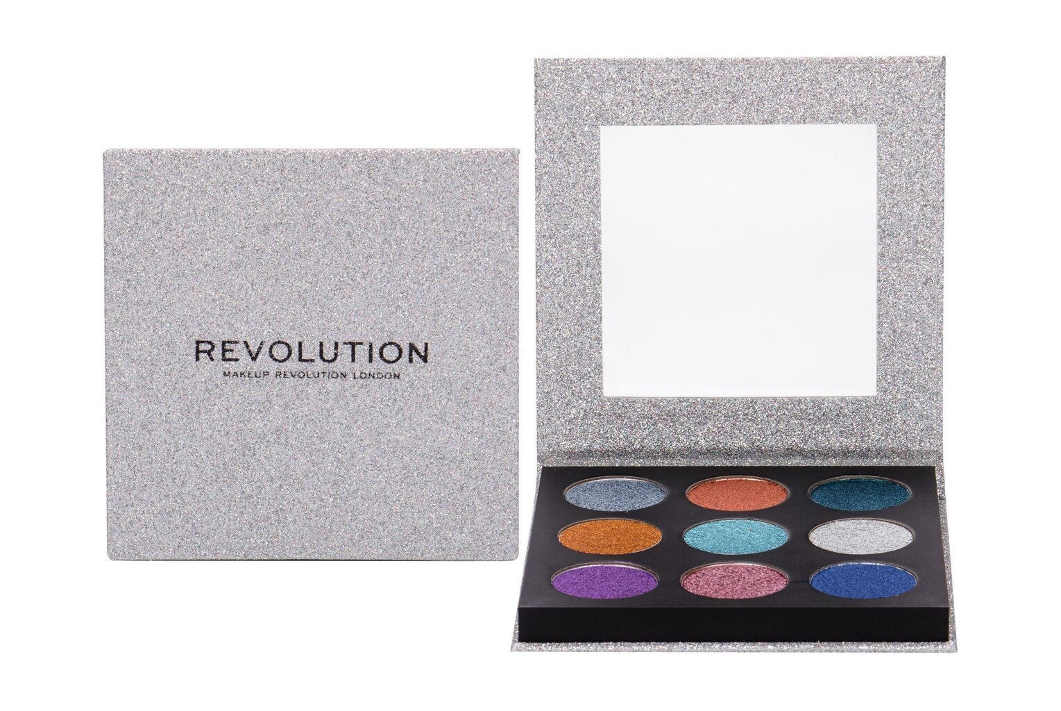 Lauvärvipalett Makeup Revolution London Pressed Glitter 13,5 g, Illusion hind ja info | Lauvärvid, ripsmetušid ja silmapliiatsid | hansapost.ee