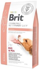 Brit GF Veterinary Diets для взрослых собак с яйцом и горошком Renal, 2 кг цена и информация | Brit Vet Для собак | hansapost.ee