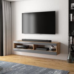 TV-laud Selsey Viansola, 100cm, pruun/hall hind ja info | Televiisori alused | hansapost.ee