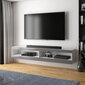 TV-laud Selsey Viansola, 140cm, valge/hall hind ja info | Televiisori alused | hansapost.ee