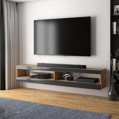ТВ столик Selsey Viansola, 140 см, коричневый/черный цена и информация | Тумбы под телевизор | hansapost.ee