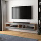 TV-laud Selsey Viansola, 140cm, pruun/hall hind ja info | Televiisori alused | hansapost.ee