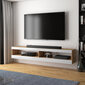 TV-laud Selsey Viansola, 140cm, pruun/valge hind ja info | Televiisori alused | hansapost.ee