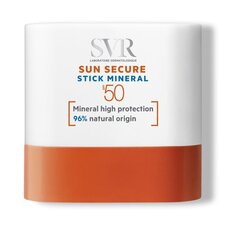 Минеральный солнцезащитный крем SVR Sun Secure Stick Mineral SPF50, 10 г цена и информация | Кремы от загара | hansapost.ee