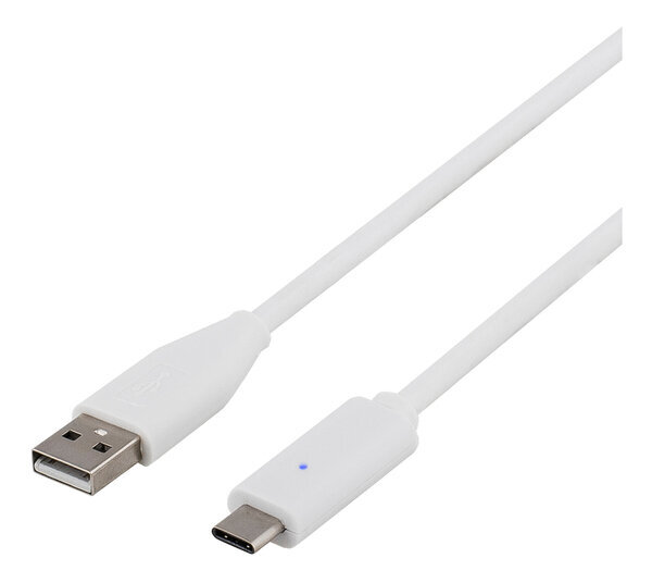 Deltaco USBC-1008 USB 2.0, USB-C, 0.5m hind ja info | Mobiiltelefonide kaablid | hansapost.ee