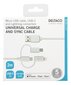 Deltaco IPLH-181 Micro USB/USB-C/Lightning, 2m цена и информация | Mobiiltelefonide kaablid | hansapost.ee
