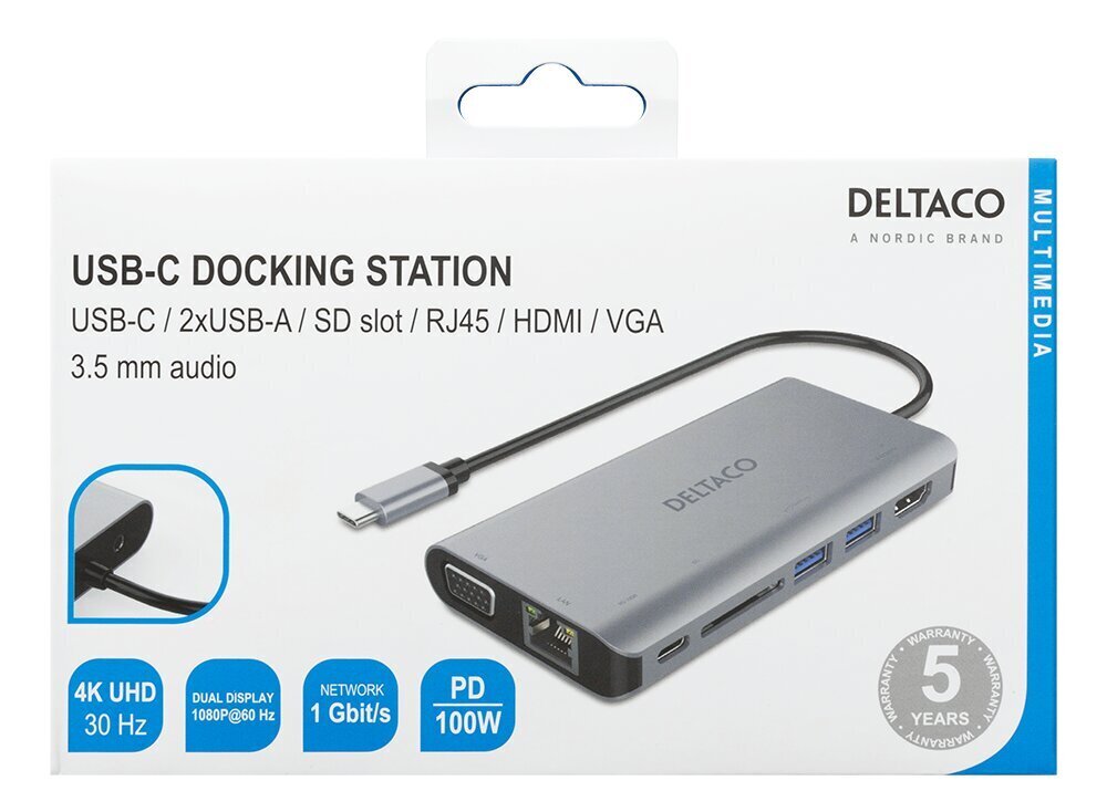 Deltaco USBC-HDMI18 цена и информация | USB adapterid ja jagajad | hansapost.ee