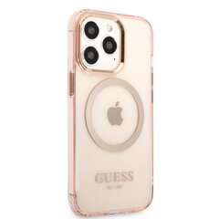 Guess Translucent MagSafe Compatible Case for iPhone 13 Pro Max Pink цена и информация | Чехлы для телефонов | hansapost.ee