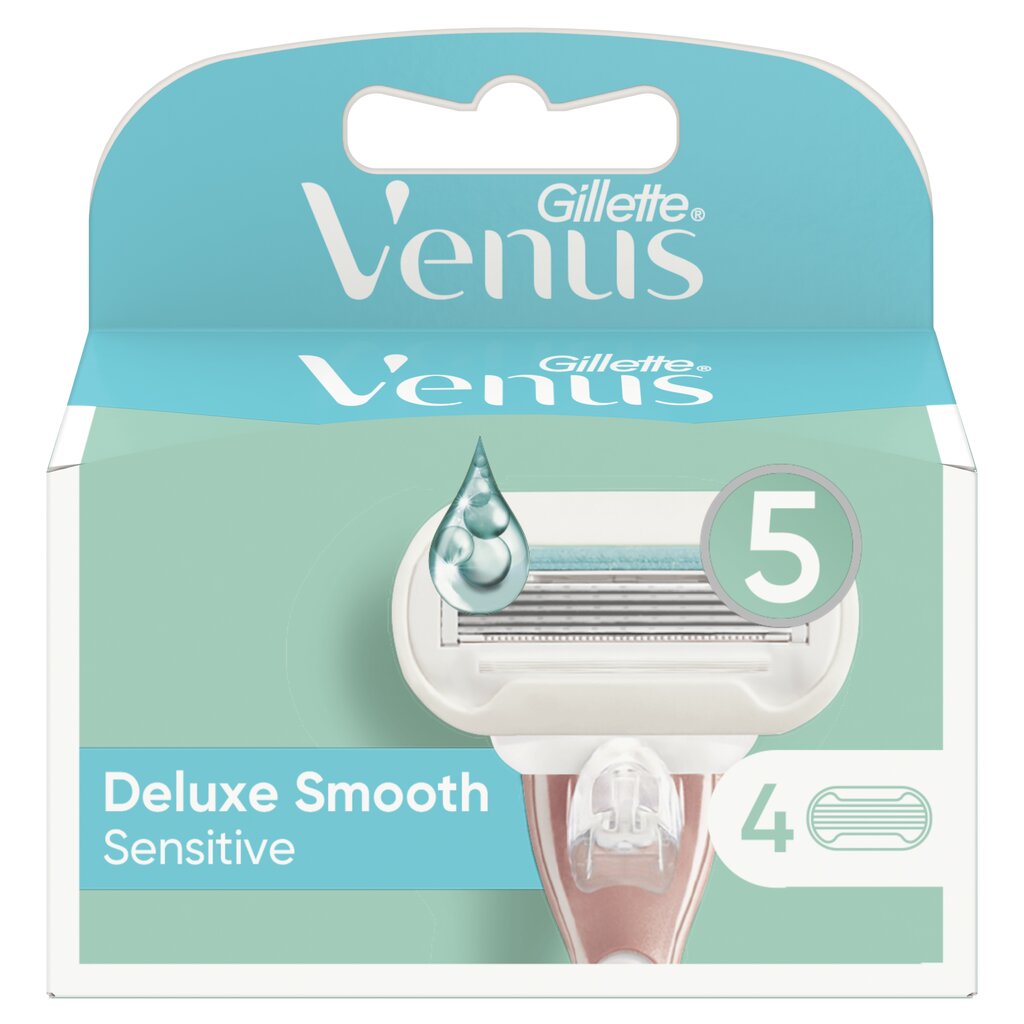Raseerimispead Gillette Venus Deluxe Smooth Sensitive, 4 tk. hind ja info | Raseerimisvahendid | hansapost.ee
