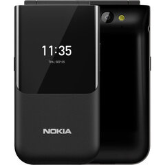 Mobiiltelefon Nokia 2720 Flip, 4 GB, Dual SIM, Must hind ja info | Telefonid | hansapost.ee
