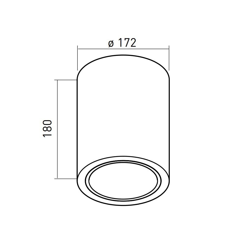 GTV laevalgusti DRAGO, max 60W, E27, must OS-DRAGO18-00 hind ja info | Süvistatavad LED valgustid | hansapost.ee