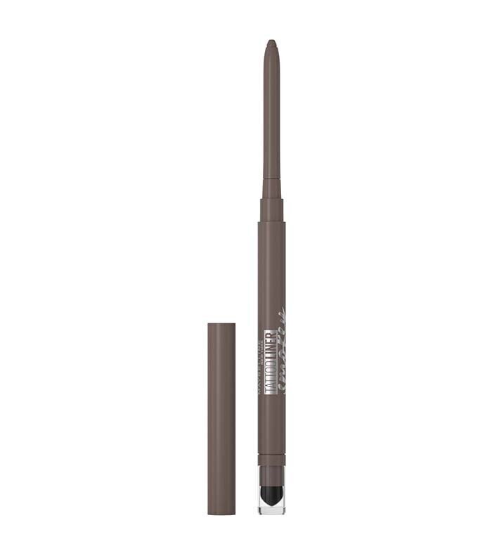 Automaatne silmapliiats Maybelline Tattoo 1,3 g, 020 Smokey Grey цена и информация | Lauvärvid, ripsmetušid ja silmapliiatsid | hansapost.ee