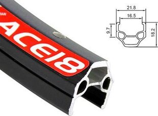 Jalgratta velg Alexrims Ace18 26"x36, hõbedane hind ja info | Jalgratta sisekummid ja rehvid | hansapost.ee