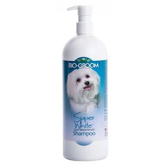 Šampoon valgele karvkattele Bio Groom Super White 355 ml hind ja info | Bio Groom Lemmikloomatarbed | hansapost.ee