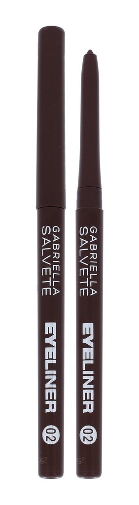 Gabriella Salvete Automatic Eyeliner silmapliiats 0,28 g, 02 Brown цена и информация | Lauvärvid, ripsmetušid ja silmapliiatsid | hansapost.ee
