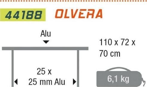 Matkalaud High Peak Olvera kokkupandav, 110x72cm hind ja info | Matkamööbel | hansapost.ee