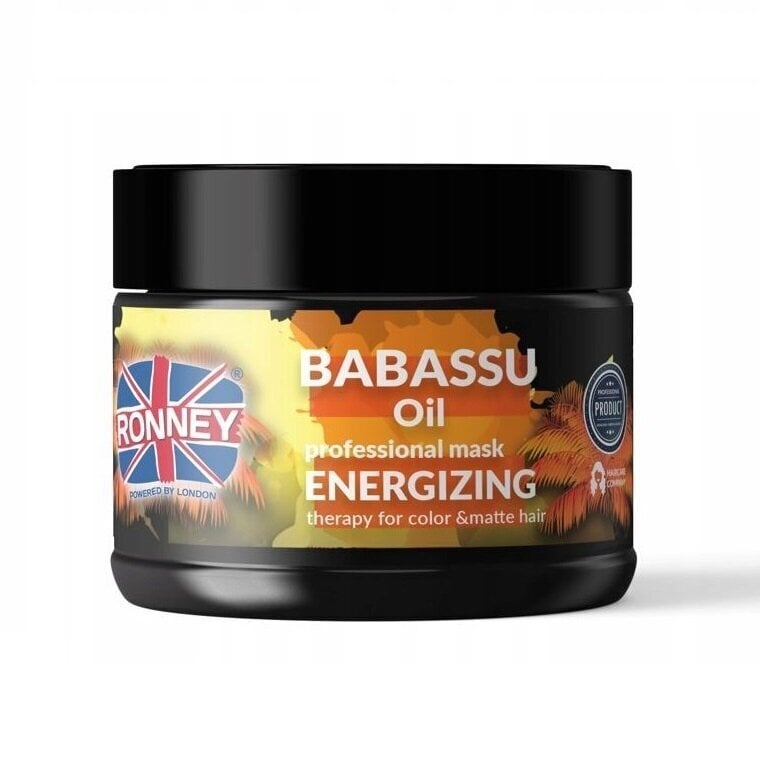 Mask värvitud juustele babassuõliga Ronney Babassu Oil Professional Mask Energizing Therpay For Color & Matte Hair, 300ml hind ja info | Juuksemaskid, õlid ja seerumid | hansapost.ee