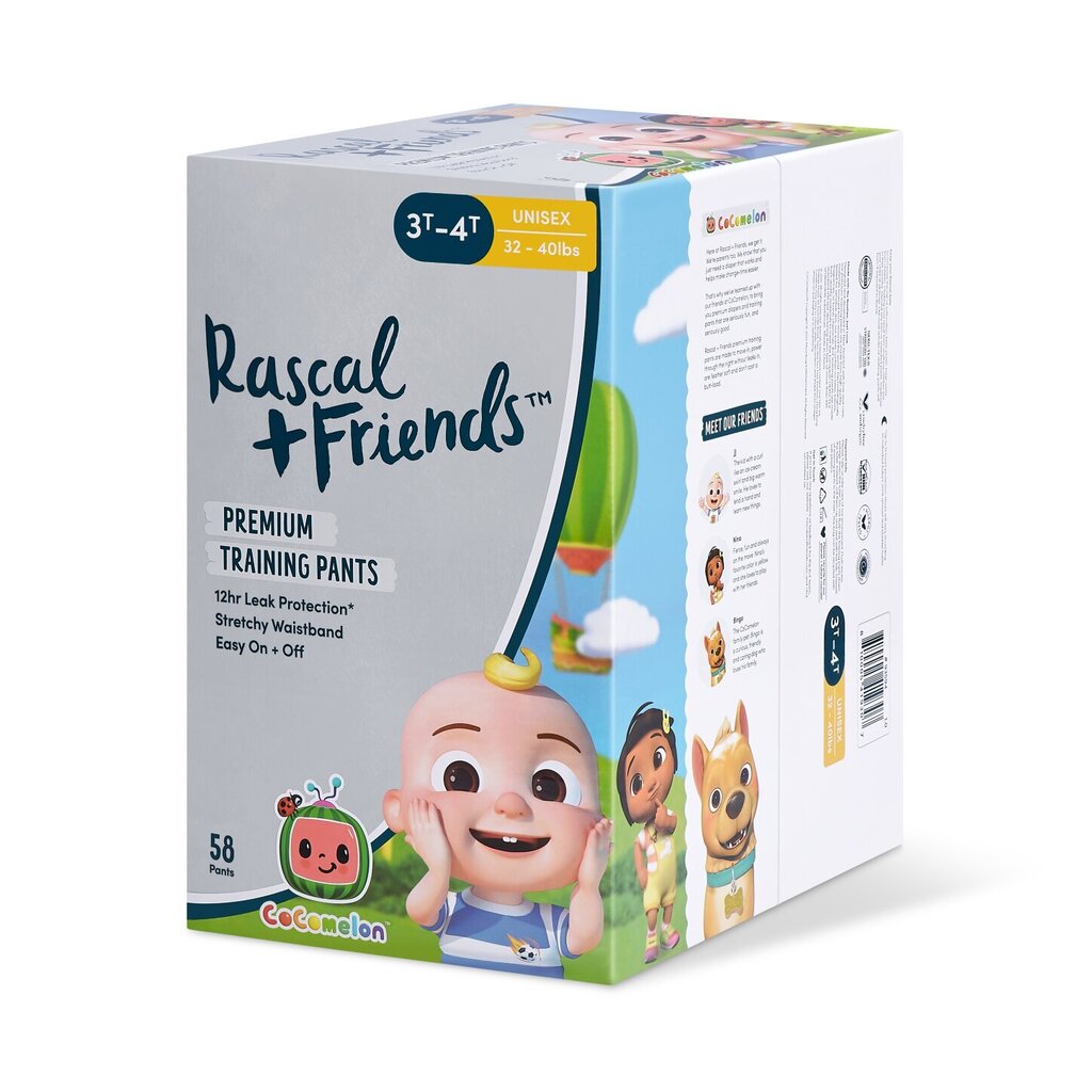 Mähkmed-püksid Rascal and Friends suurus 5, 13-18 kg, 58 tk. цена и информация | Mähkmed, riidest mähkmed | hansapost.ee