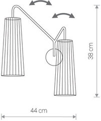 Seinavalgusti Nowodvorski Lighting Dover 2 WH hind ja info | Seinavalgustid | hansapost.ee