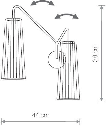 Seinavalgusti Nowodvorski Lighting Dover 2 WH цена и информация | Seinavalgustid | hansapost.ee