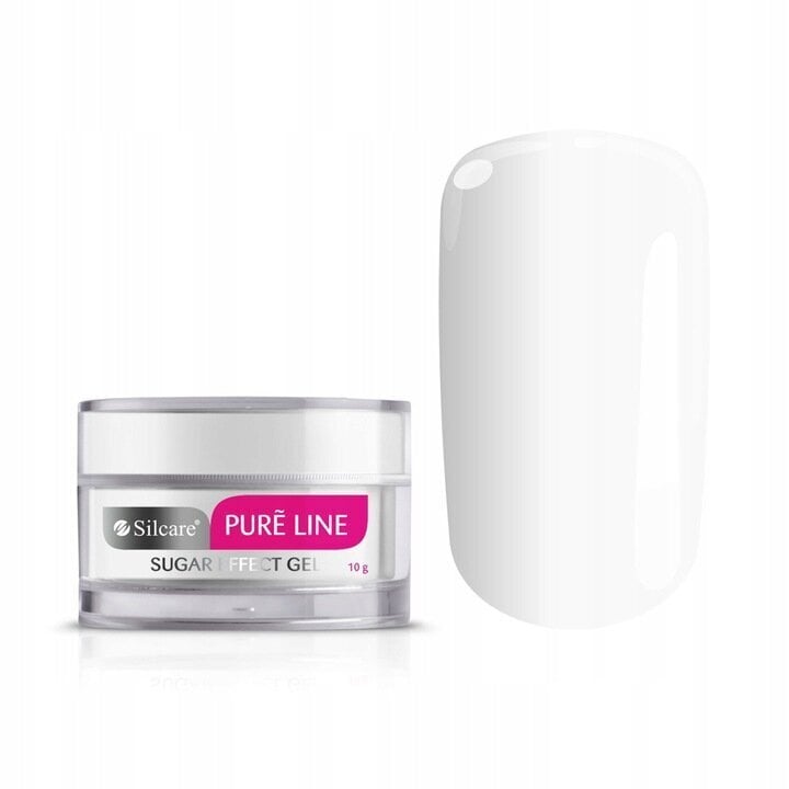 Küünte dekoratiivgeel Silcare Sugar Effect Gel Pure Line White, 10g hind ja info | Küünelakid ja küünelakieemaldajad | hansapost.ee