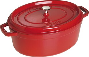 Кастрюля чугунная овальная STAUB 40509-872-0 - красная 6,7 л цена и информация | Кастрюли, скороварки | hansapost.ee