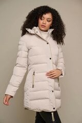Rino&Pelle женское зимнее пальто NUSA, натуральный белый цвет цена и информация | Rino&Pelle Одежда, обувь и аксессуары | hansapost.ee
