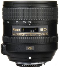 Nikon AF-S NIKKOR 24-85mm f/3.5-4.5G ED VR - Valge karp (white box) hind ja info | Fotoaparaatide objektiivid | hansapost.ee