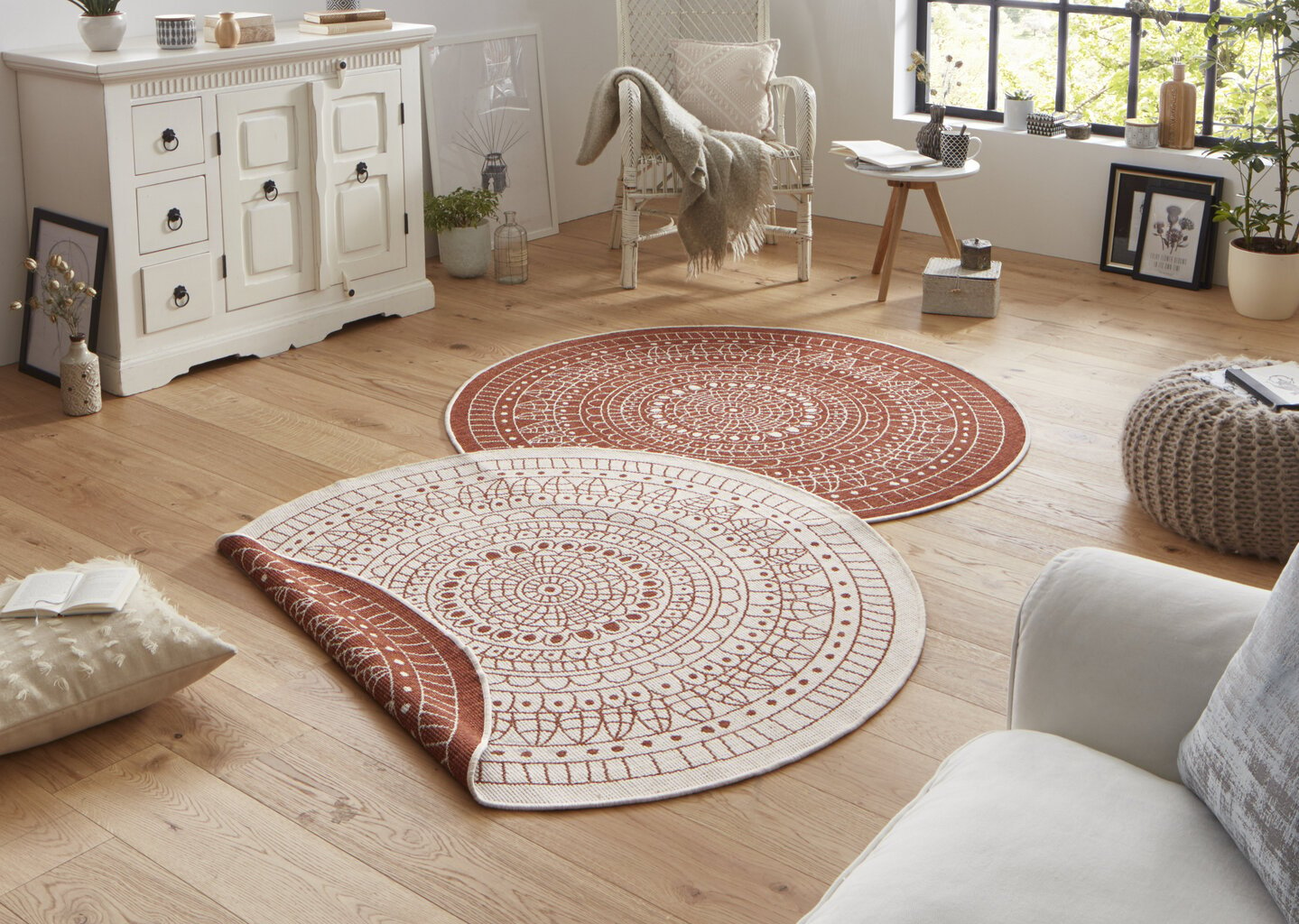 Vaip Northrugs Twin Porto Terra Cream, 200x200 cm hind ja info | Vaibad | hansapost.ee