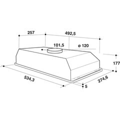 Whirlpool WCT 64 FLY X цена и информация | Вытяжки на кухню | hansapost.ee