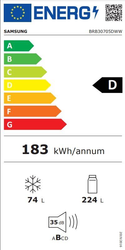 Samsung BRB30705DWW/EF цена и информация | Külmkapid-külmikud | hansapost.ee